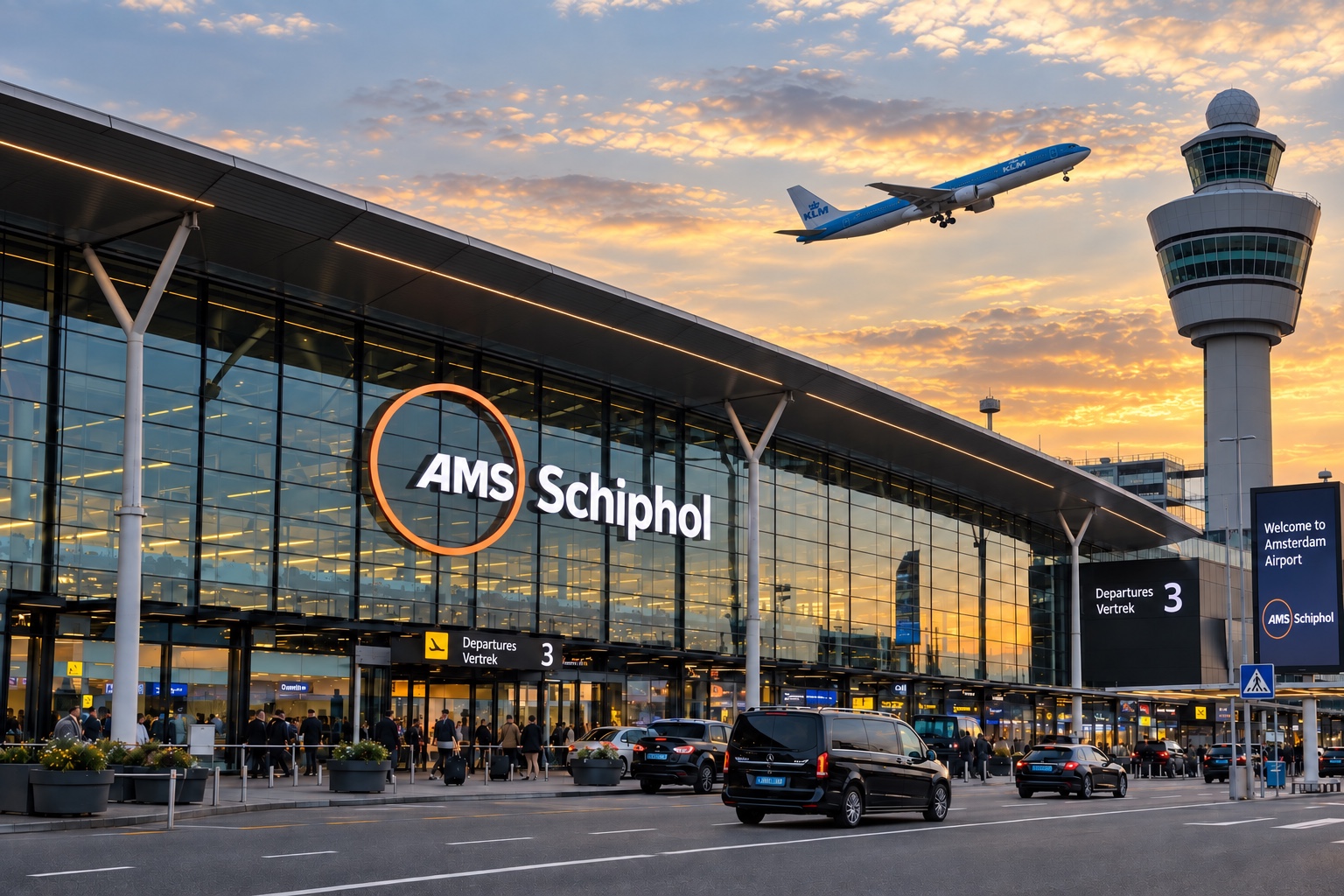 Private transfers to and from Schiphol